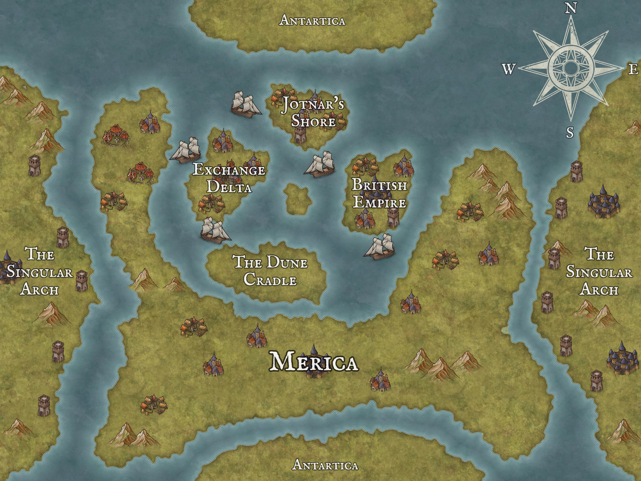 higher quality map of overall world.